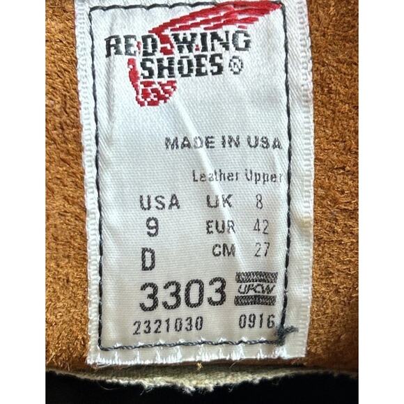 Red Wing Heritage 3303 Copper Rough and Tough Weekender Oxford Shoes US 9 D main image 9